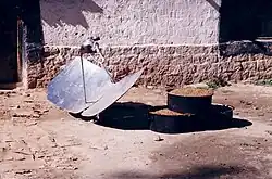 Solar kettle for tea (1993).