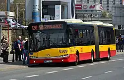Image 271Solaris Urbino 18 in Warsaw, Poland (2018) (from Articulated bus)