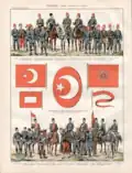 Standards used by the Ottoman Army in 1900