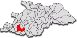 Location in Maramureș County