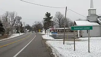 Looking east along Chicago Road (US 12)
