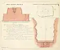 Section and plan.