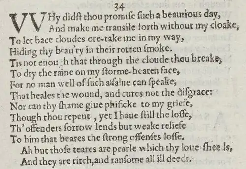 Detail of old-spelling text