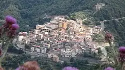 Aerial view of Sorbo San Basile.