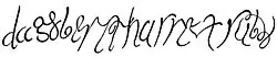 Dagobert I's signature