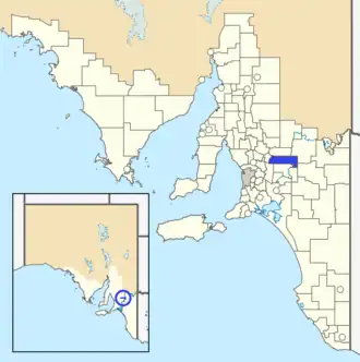 The District Council of Sedan as it was prior to disestablishment (blue)