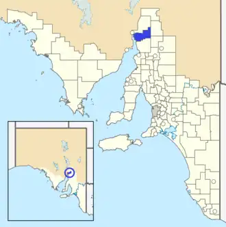 The District Council of Wilmington as it was prior to disestablishment (blue)
