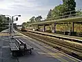 A Piccadilly line train approaching South Ealing