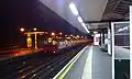 A Piccadilly line train leaving South Ealing, headed westwards