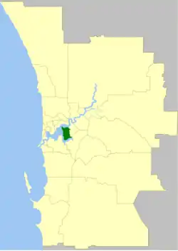 The City of South Perth within the Perth Metropolitan Area