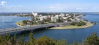 South Perth as viewed from Kings Park