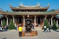 Daxiong Baodian of Nanputuo Temple in Xiamen, Fujian, China. Rebuilt in 1932.