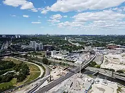 Aerial view of South Riverdale in 2024