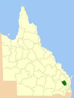 Location within Queensland