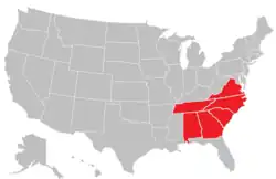 Location of teams in