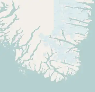 Egger Island is located in the Southern tip of Greenland