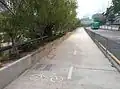 Southwest Dedicated Bicycle Highway, viewed from north.