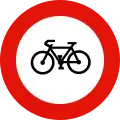 B-114 No bicycles