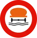 R-110 No vehicles transporting water polluting products (more than 1,000 liters)