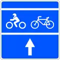 S-49 Advanced stop for bicycles and motorcycles