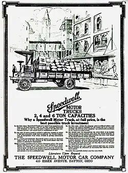Speedwell advertisement 2t, 4t, 6t Trucks (1912)