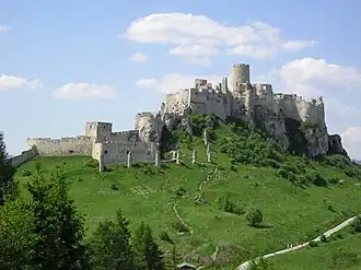 Image 20The Mongol invasion in the 13th century led to construction of mighty stone castles, such as Spiš Castle. (from History of Slovakia)