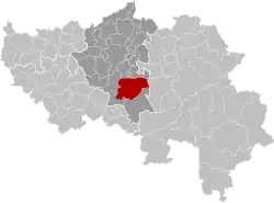 Location of Sprimont in Liège province