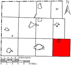 Location of Springfield Township in Williams County