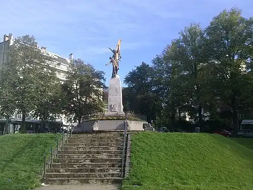 World War I memorial on the Square des Héros/Heldensquare