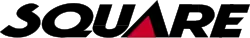 The word Square, with the A as a red triangle with a black outline.