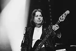Bentley performing with Squeeze in 2015