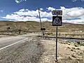 The western end of Utah 78, approximately 1/4 mile west of Interstate 15 at exit 202 (May 2020)