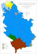 Ethnic map of Serbia by municipalities, 1981
