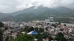 View of Srinagar, Pauri Garhwal, Uttarakhand