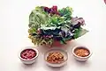 Ssam vegetables and ssamjang