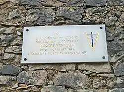 Commemorative plaque