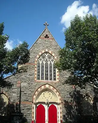 Facade of St. Luke's Episcopal Church at 15th and Church streets, NW
