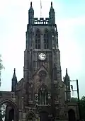 The bell tower of St Mary's Church