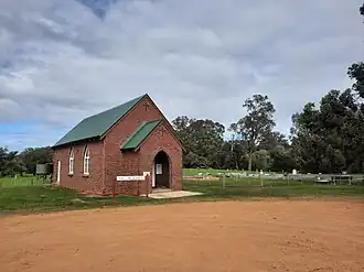 The heritage listed St Aidan's Church