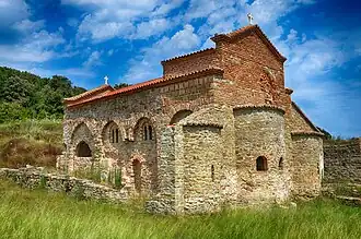 St Anthony Church at Rodon Cape along the Albanian Adriatic coast