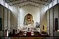 Interior view from organ loft towards chancel