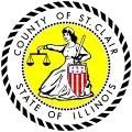 Official seal of St. Clair County, Illinois