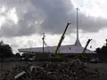 St Frances Cabrini Church as demolition commenced in 2007 (photo courtesy of Infrogmation)