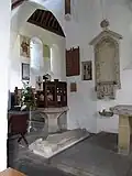 Interior of the church