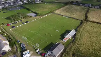 St Just Football Club from the air