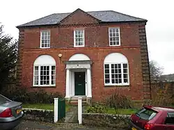 Large red brick house