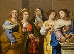 St. Mary Magdalene, St. Catherine of Alexandria, St. Catherine of Siena, St. Lucy, and St. Dorothy, Blanton Museum of Art, Austin, Texas
