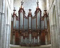 Organ in the Basilique Sainte-Marie-Madeleine in Saint-Maximin-la-Sainte-Baume