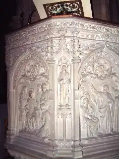 The pulpit at St Paul’s, Daybrook. Courtesy Olive R. Taylor.