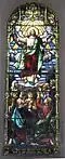 Ascension window behind altar